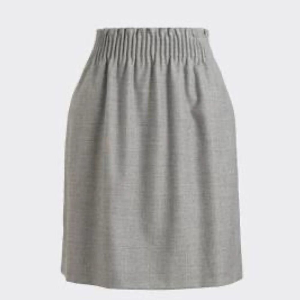 J. Crew Women's Grey Sidewalk Skirt size 8 Wool Blend